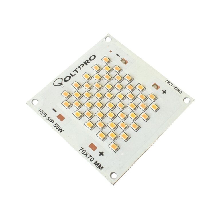 50W Warm White 70mm x 70mm Metal Core LED PCB