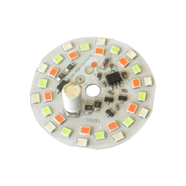9W Multi 7-Colour 220VAC 43mm DOB LED