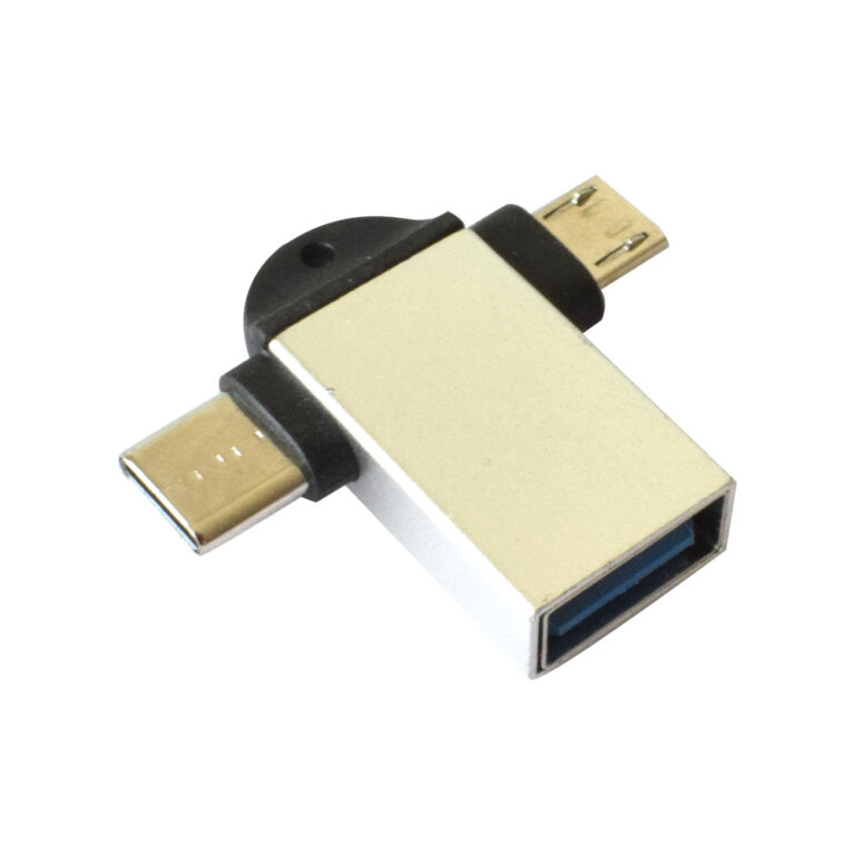 3 in 1 Type-C,  Type-B Micro to Type-A USB OTG