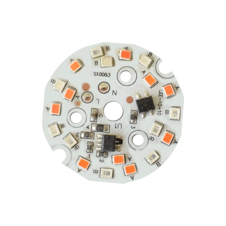 9W 220VAC Blue-Red 44mm Round DOB LED PCB