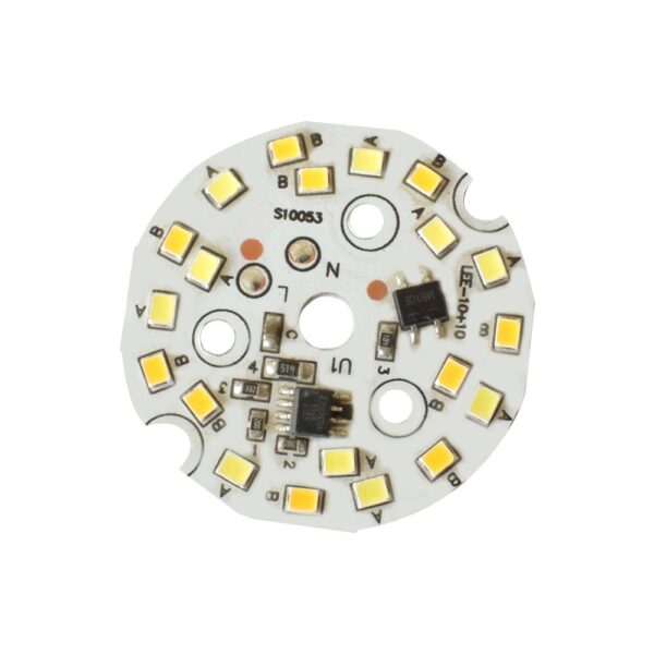 9W Warm White,  White 44mm Round DOB LED