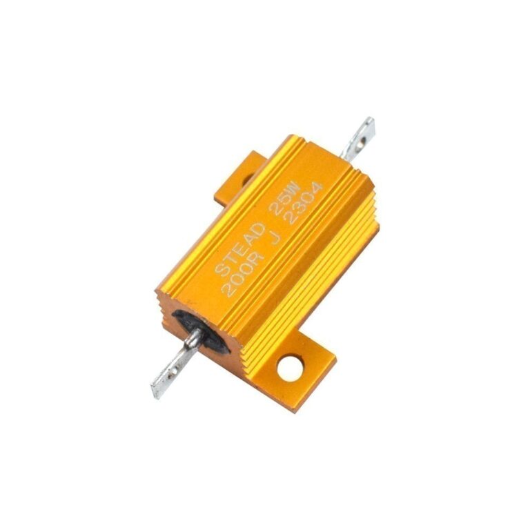 Stead 200 Ohm 25W Aluminum Housed Wire Wound Chassis Mount Resistor