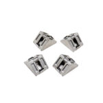 EasyMech Cast Corner Bracket for 30X30 Aluminium Profile (Silver) – 4 Pcs