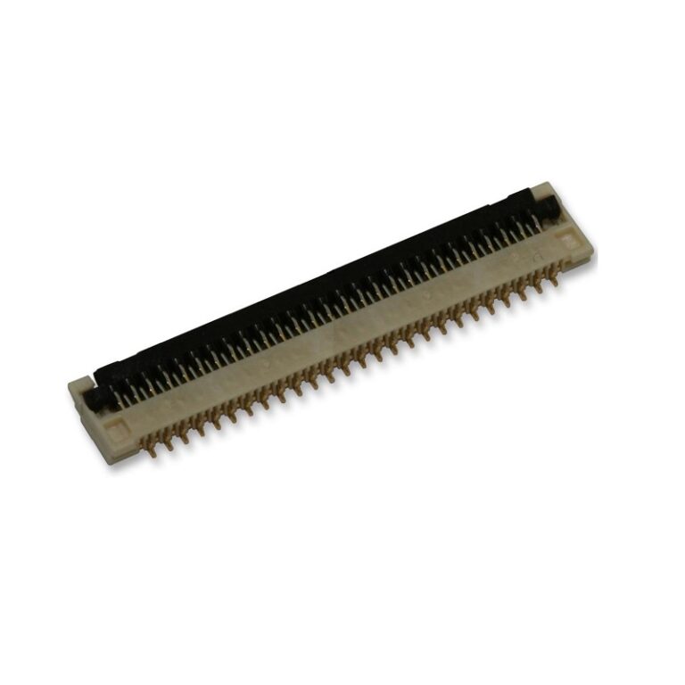 Robozar 18 FFC FPC Board Connector RA 0.25 mm 53 Contacts Receptacle Easy On 502078 Surface Mount