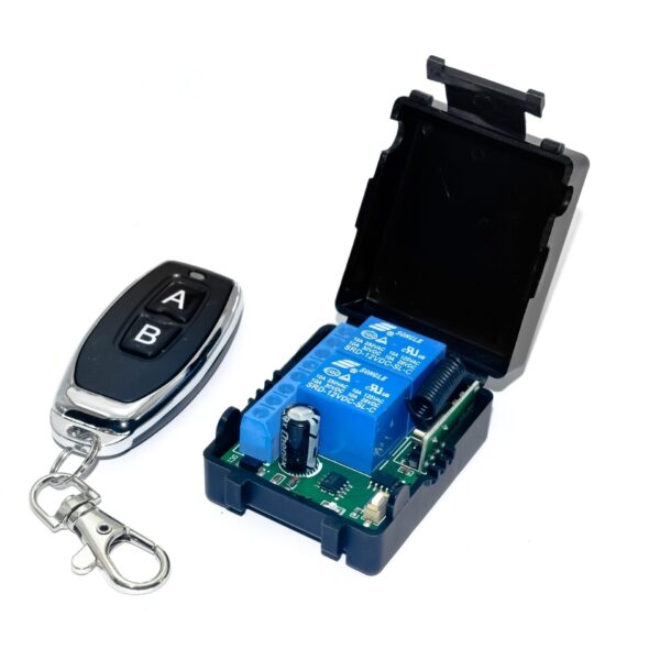 12V DC 433 MHz 2 Channel RF Transmitter and Receiver Remote Control Relay Switch