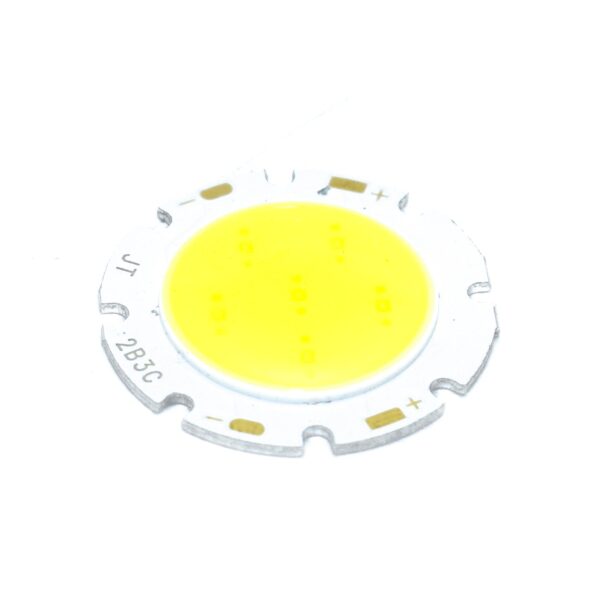 3W 9V-12V Cool White COB LED Round
