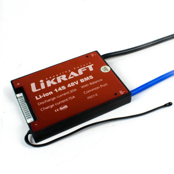 14S 48V 30A Lithium Ion Battery BMS Waterproof with Balance Charging
