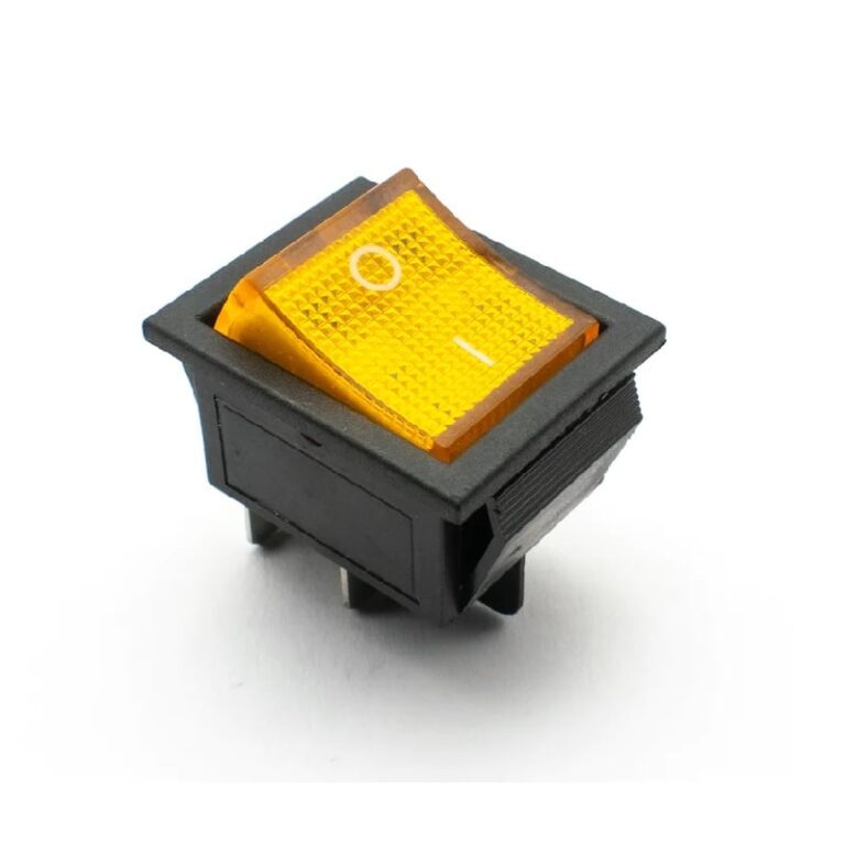 High voltage KCD4 Yellow 12V 24V16A DPST ON OFF 4Pin Rocker Switch 3