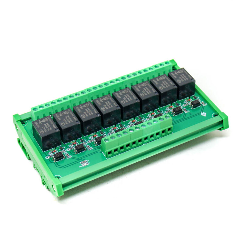 Robozar 16 24V 8 Channels Relay,  Module High and Low,  Triggering Optocoupler,  Isolation Relay Module,  PLC Signal Amplifier,  Board
