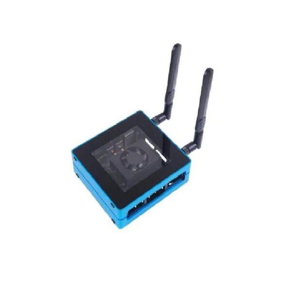 Jetson SUB Mini PC Blue with Jetson Xavier NX module Aluminium case with cooling fan 128GB SSD WiFi Antennas and pre installed JetPack System 1