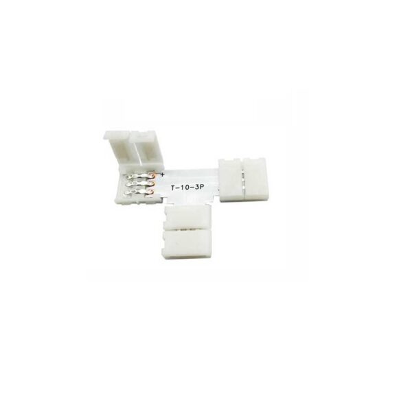 LED Connector 3pin 10mm T Shape Pack of 2 2