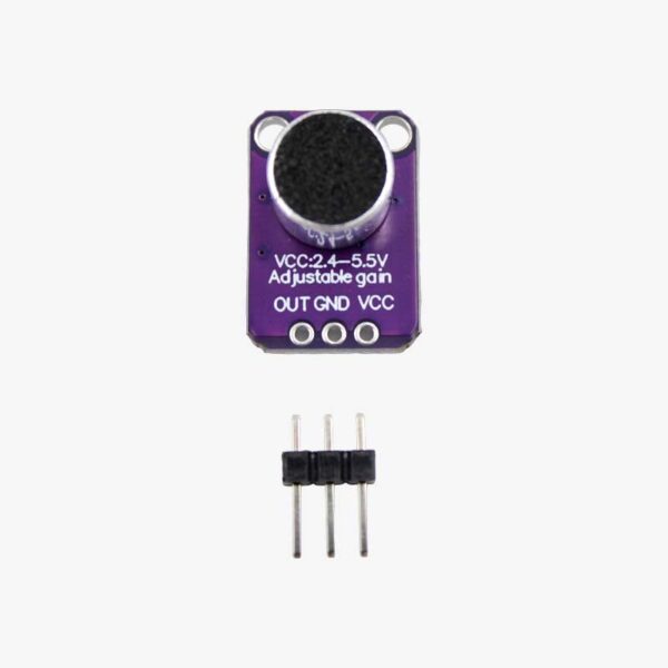 MAX4466 Electret Microphone Amplifier with Adjustable Gain Module