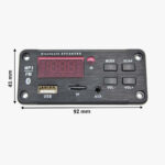 12V Bluetooth 5.0 MP3 Player WMA Decoder Board Module with Remote Control Power Amplifier Dual Channel 25W+25W