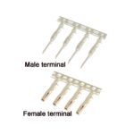 Male Dupont Terminal Reed Connector 2.54mm 5 Pins 4