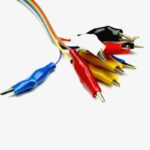 Male Jumper Wires with Alligator Clips (20 cm) – 10pcs Crocodile Dupont Male Connector