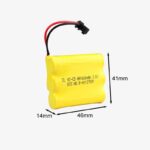 1600mAh 3.6v Ni-Cd AA Cell Battery Pack with SM Connector for Cordless Phone,  Toys,  Car,  DIY Project Battery
