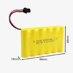 4500mAh 7.2v AA Cell Battery Pack with SM Connector for Cordless Phone,  Toys,  Car,  DIY Project Battery