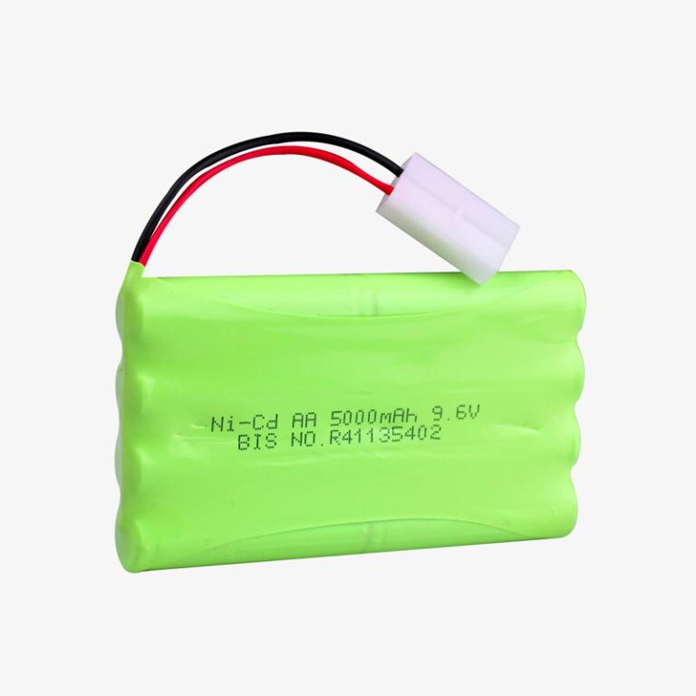 5000mAh 9.6v Ni-Cd AA Cell Battery Pack with 2-pin C20 Connector for Cordless Phone,  Toys,  Car,  DIY Project Battery
