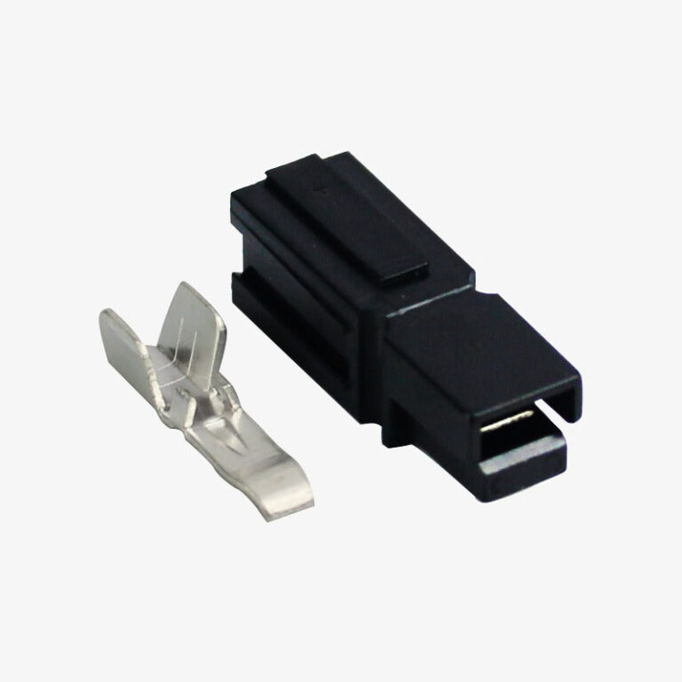 Single Pole 45A 600V Anderson Conector / One Way Battery Connector – Black