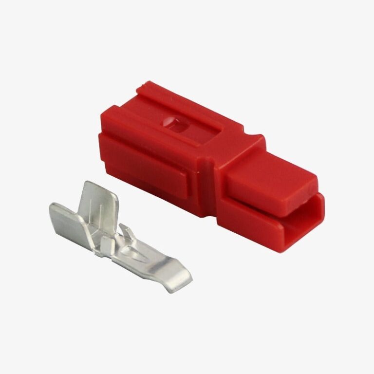Single Pole 45A 600V Anderson Connector / One Way Battery Connector – Red