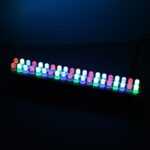 Orange DC 3V 12V DIY Kit RGB LED Flashing FED 201 Audio Spectrum Indicator LED Flashing Display 6