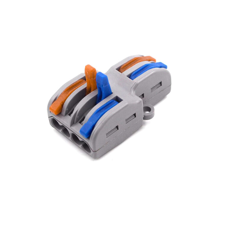 PCT-SPL-42 0.08-2.5mm 4:2 Pole Wire Connector Terminal Block with Spring Lock Lever for Cable Connection