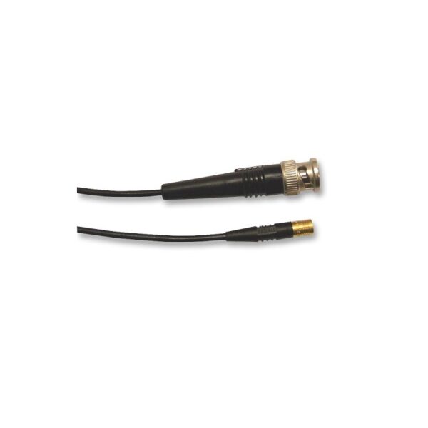 R284C0351028 RF / Coaxial Cable Assembly,  BNC Plug to SMB Plug,  RG174,  50 ohm,  3.28 ft,  1 m,  Black