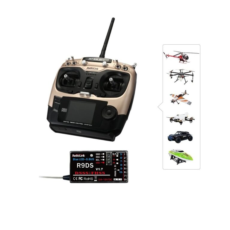 Radiolink AT9S Pro 2.4GHz 12CH RC Drone Remote with R9DS Receiver 2
