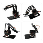 DIY Robotic Arm – Acrylic DIY Kit with Nuts,  Bolts and Full Assembly guide (Without Servo)