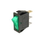 Rocker switch 16A 250V 3PIN Green led 2