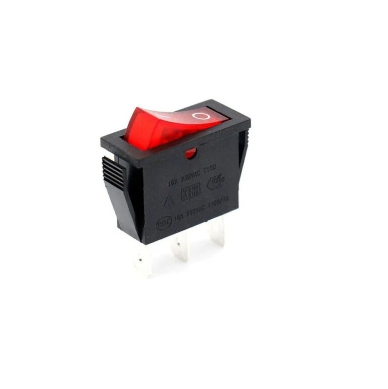 Rocker switch 16A 250V SPDT 3PIN Red led 2
