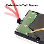 Red SATA 3.0 Highspeed,  Hard Disk Data,  Cable,  A Bending