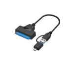 SATA3.0 to,  USB3.0/Type-c Two-inone,  External Hard Disk,  Data Cable-20CM