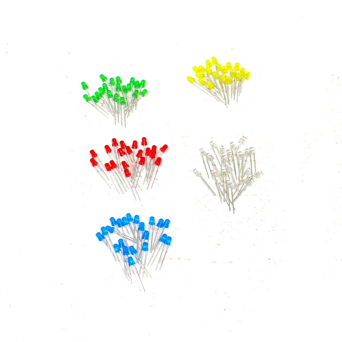 ORANGE 100PCS 5 Colors F3mm LED Kit