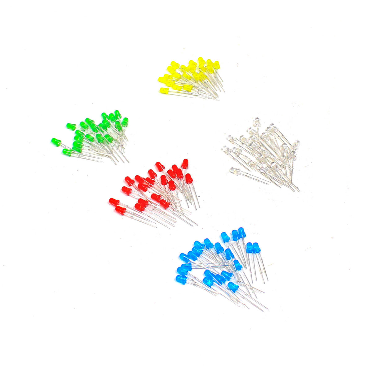 ORANGE 100PCS 5 Colors F3mm LED Kit