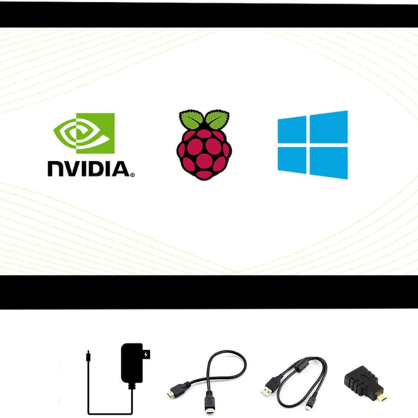 Waveshare 13.3inch Capacitive Touch Screen LCD with Case V2,  1920×1080,  HDMI,  IPS,  Various Systems Support (Without Power Adapter)