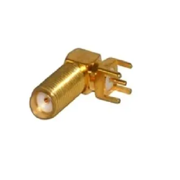 SMA Jack Bulkhead Right Angle PCB Mount