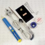 Soldering Kit (Soldering Iron with Stand,  Flux,  lead & Desolder pump)