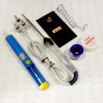 Soldering Kit (Soldering Iron with Stand,  Flux,  lead & Desolder pump)
