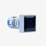 SIBASS AD16-22FSV AC Voltmeter Display Square Blue 22mm (60 to 500 VAC)