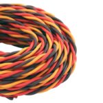 Twisted 22AWG JR Servo Extension Lead Wire (R/O/B)-1meter