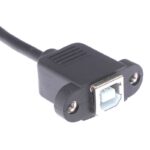 30cm USB 2.0 B Female Socket,  Printer To B Male Plug Panel Mount,  Extension Cable