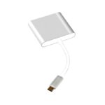 Silver USB3.1 Type-c to,  （HD+USB3.0+PD）,  Adapter Converter