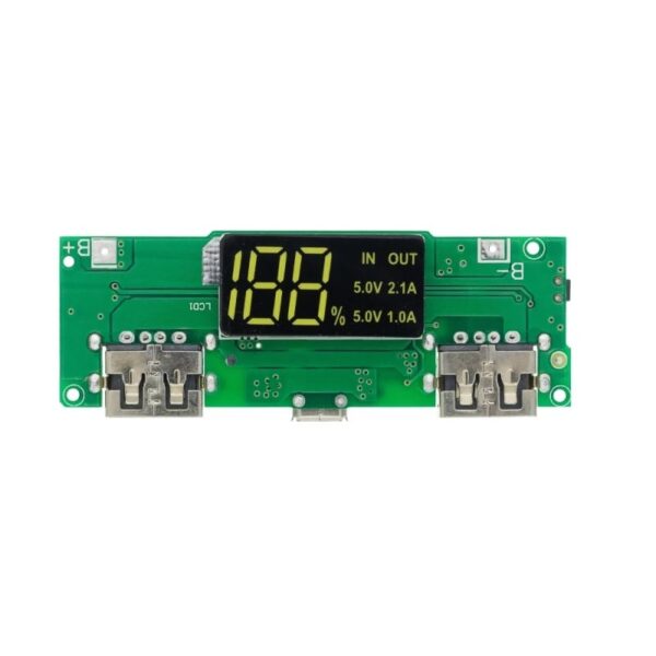 18650 5V 1A/2A Lithium,  Battery Digital Display,  Charging Module Dual,  USB Output Band,  Display Booster,  Mmodule