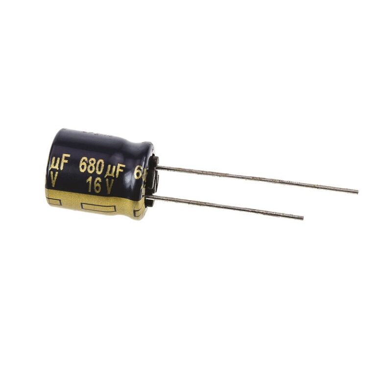 680 uF 16V Through Hole Electrolytic Capacitor (Pack of 20)