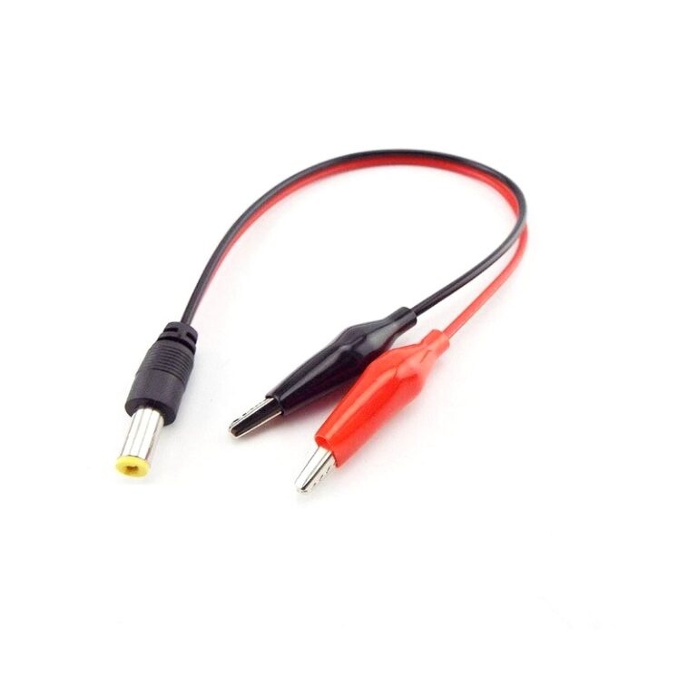 Robozar 16 DC Jack to Alligator Connector- wire thickness 0.02mm