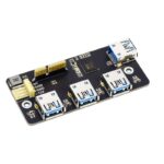 Waveshare PCIe TO USB 3.2 Gen1 Adapter,  for Raspberry Pi Compute Module 4 IO Board,  4x HS USB