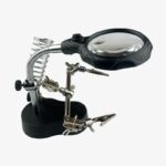 Soldering Iron Stand with LED Light and Multifunctional Magnifier (Magnifying Glass)  – Helping Hand for PCB with MG16126/TE-801
