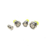 Yellow 22 mm 12V 24 V LATCHING Metal Switch 3
