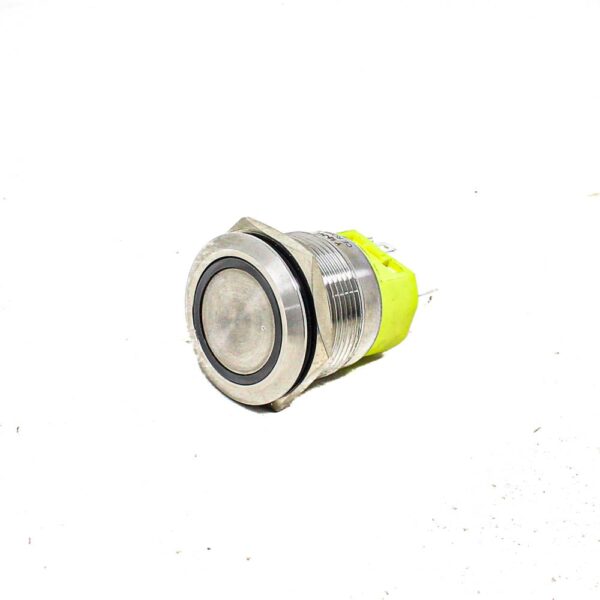 Yellow 22 mm 12V 24 V LATCHING Metal Switch 5